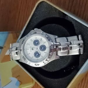 Fossil men's silver watch